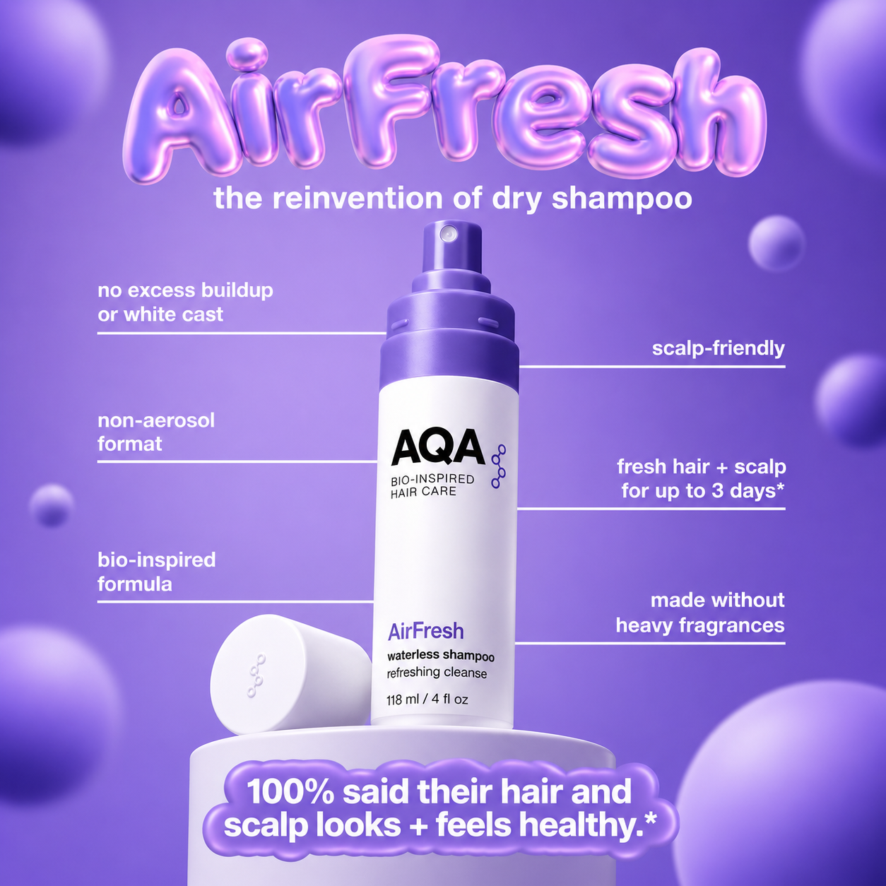 Air Dry Shampoo|Full size 4oz(118 ml)