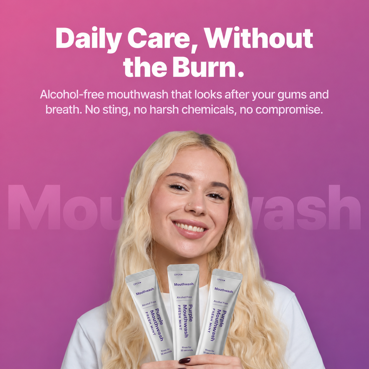 Purple Mouthwash (20 Single-Use Sachets / Box)