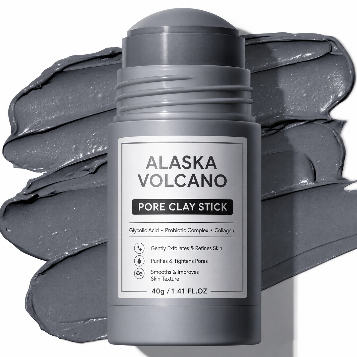 Alaska Volcano Pore Clay Stick
