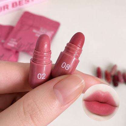 2-color capsule set mini Longlasting Matte lipstick✨