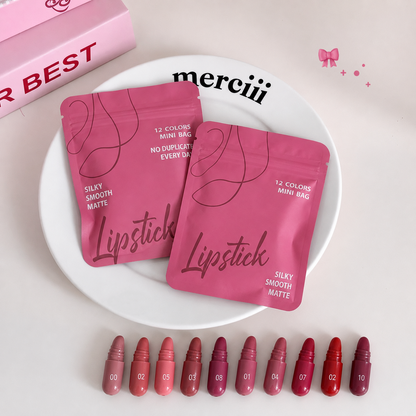 2-color capsule set mini Longlasting Matte lipstick✨